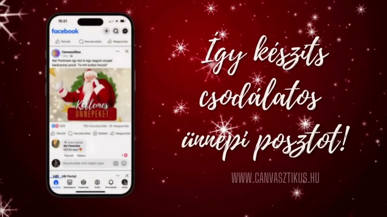 Mikulás napi poszt a Canva segítségével!