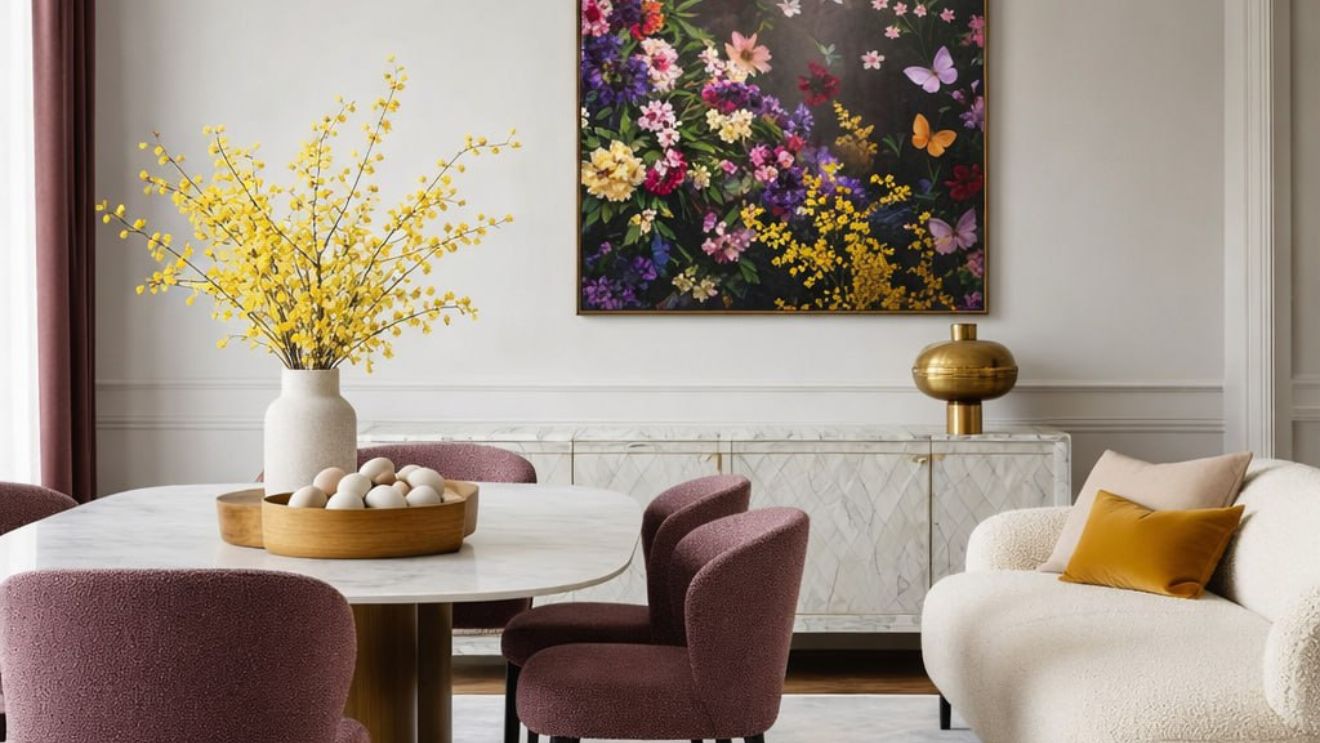 húsvéti dekoráció, lakberendezés,