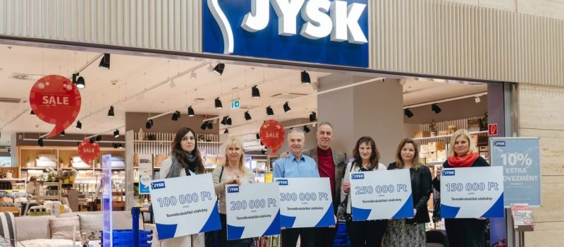 JYSK, csinka andrás, Sharity, adomány – Kép forrása Sharity – JYSK JYSK, adomány,