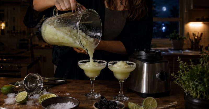 Midnight margarita, receptje, koktélok, koktél, recept, átkozott boszorkányok,