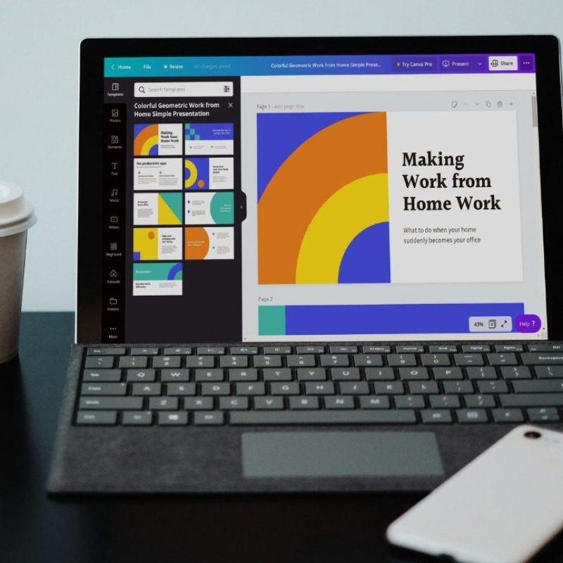 canva, tervező, tervezés, homeoffice, grafikus Kép forrása Canva by Valeriia Miller