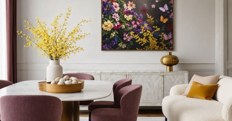 húsvéti dekoráció, lakberendezés,