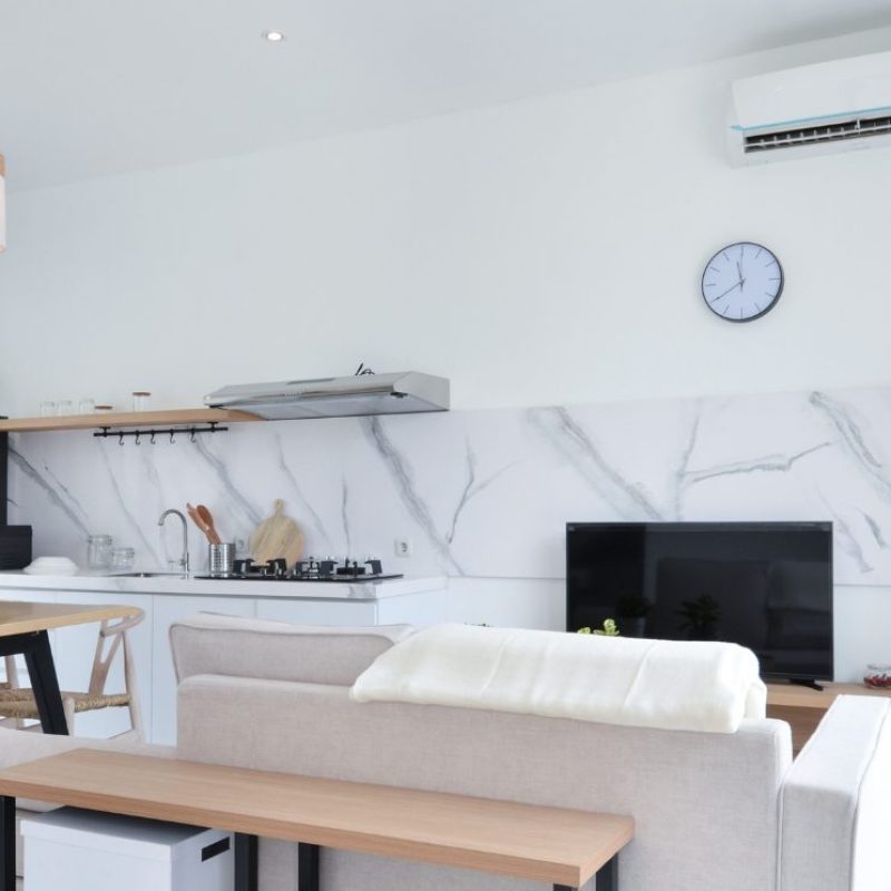 klíma, konyha, nappali