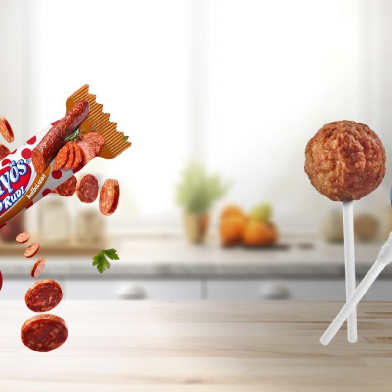 kolbászos túró rudi, húsgolyós nyalóka, Lidl szeretünk ALDI