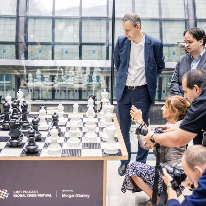 polgár judit, világsakkfesztivál, sakk, újságírók Kép forrása Hartinger Emese