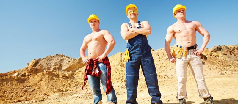 szexi, munkások, félmeztelen férfi Forrás Getty Images Signature by mediaphotos