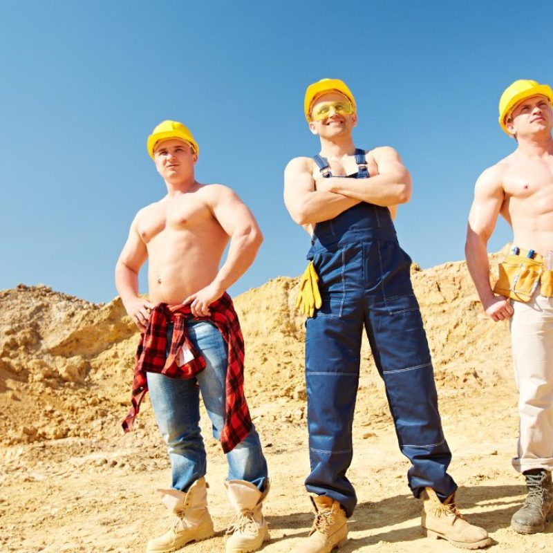 szexi, munkások, félmeztelen férfi Forrás Getty Images Signature by mediaphotos